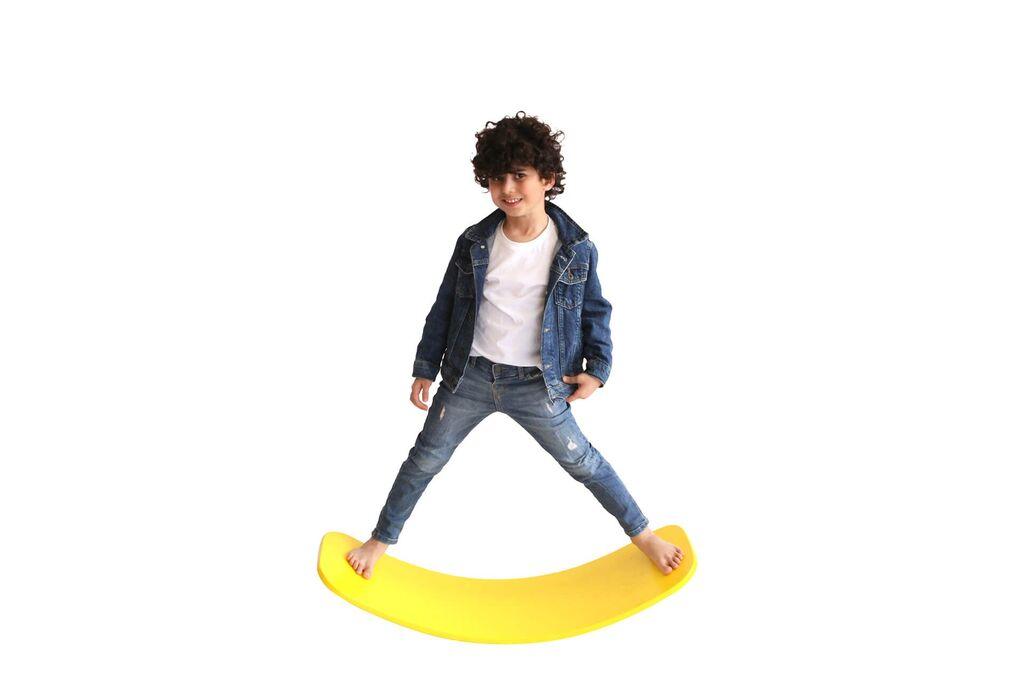 HANAH HOME Drvena igračka Balance Board Yellow, Žuta