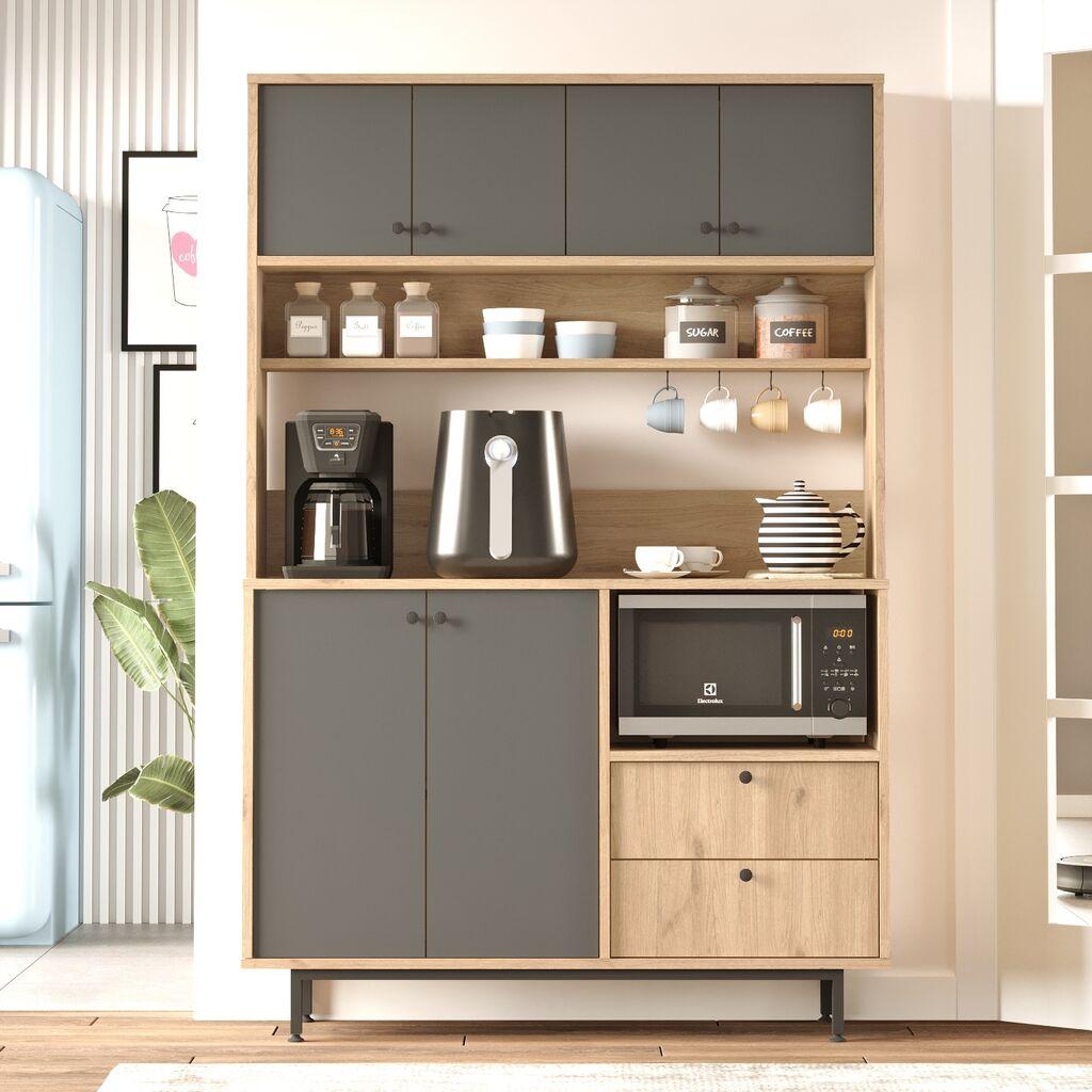 Комода Hanah Home RE5-SA, 120x180x35,5 см, Антрацит