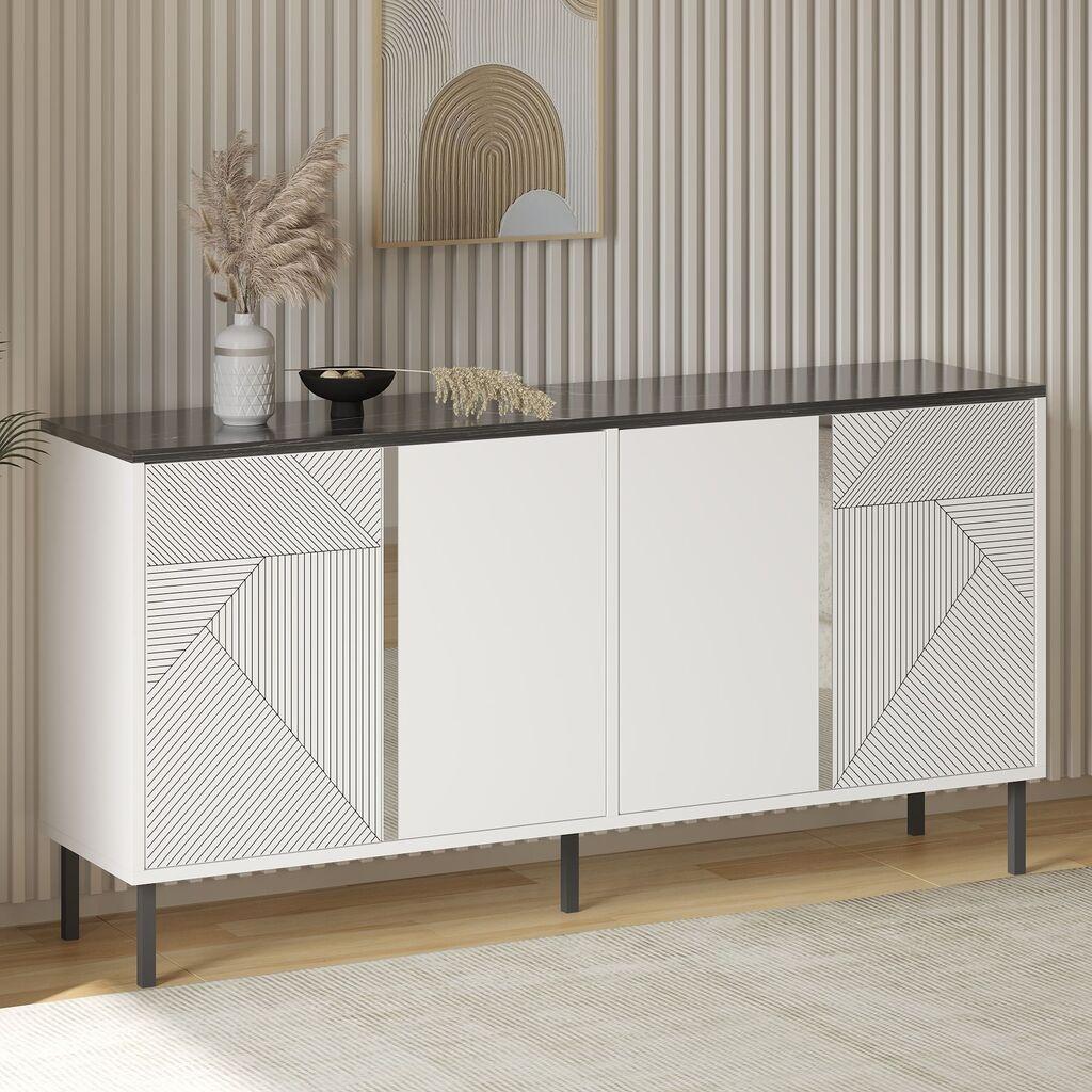 Конзолна маса Hanah Home Dora, 150x75x36 см, бела