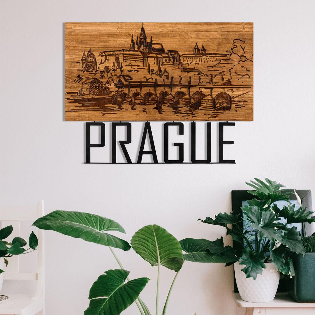 Wallity dzидна декорација Прага, 58 x 42 см, црна