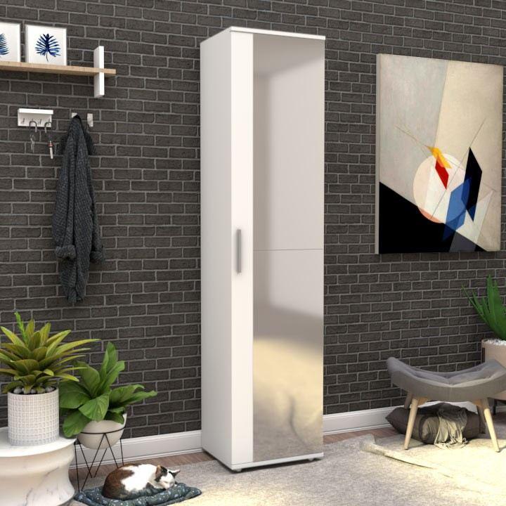 Шкафче за чевли Hanah Home SHC-510-BB-1, 45x187x36 см, бела