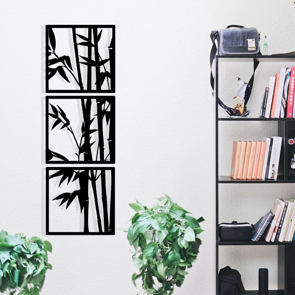 Wallity декорација за dzид Тујунџу, 36x110 см, црна