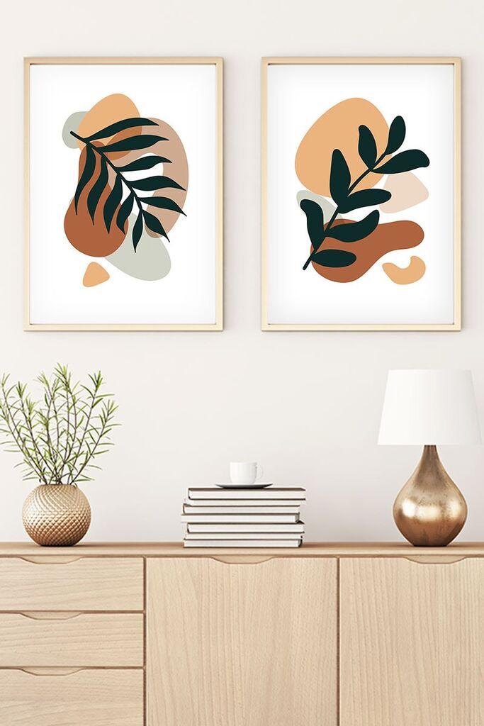 Слика во рамка Wallity Huhu34, 35x50 см, 2 дела