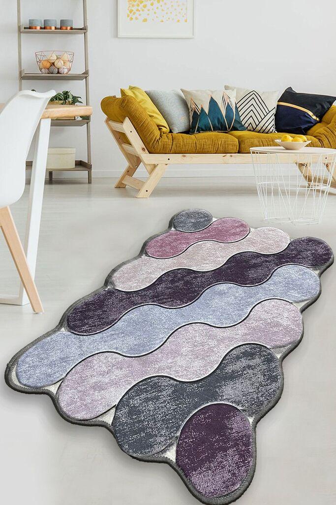 Круг за тепих Conceptum Hypnose, 80x120cm, виолетова