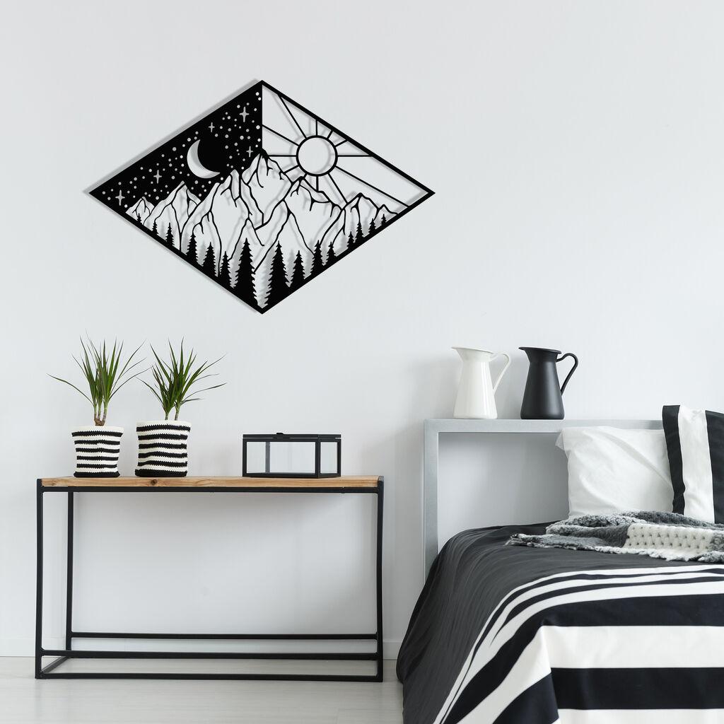 Wallity декорација за dzид Suveyda, 56x38 см, 1,2 мм, црна