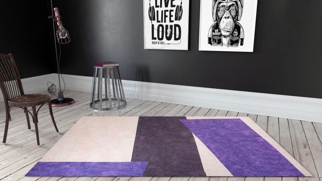 Conceptum Hypnose Carpet Ada Gonul -AL 344, 140x190 cm, крем-виолетова