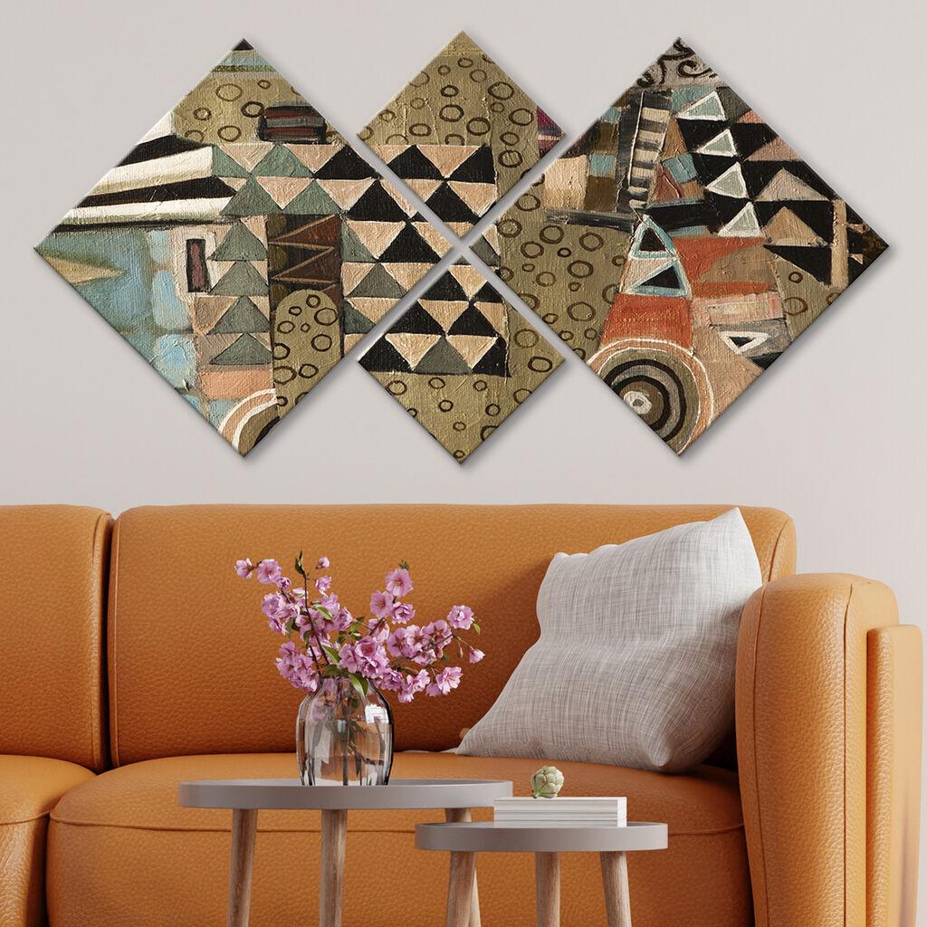 Слика Wallity 4MDF56731096, 60x115 см, 4 дела