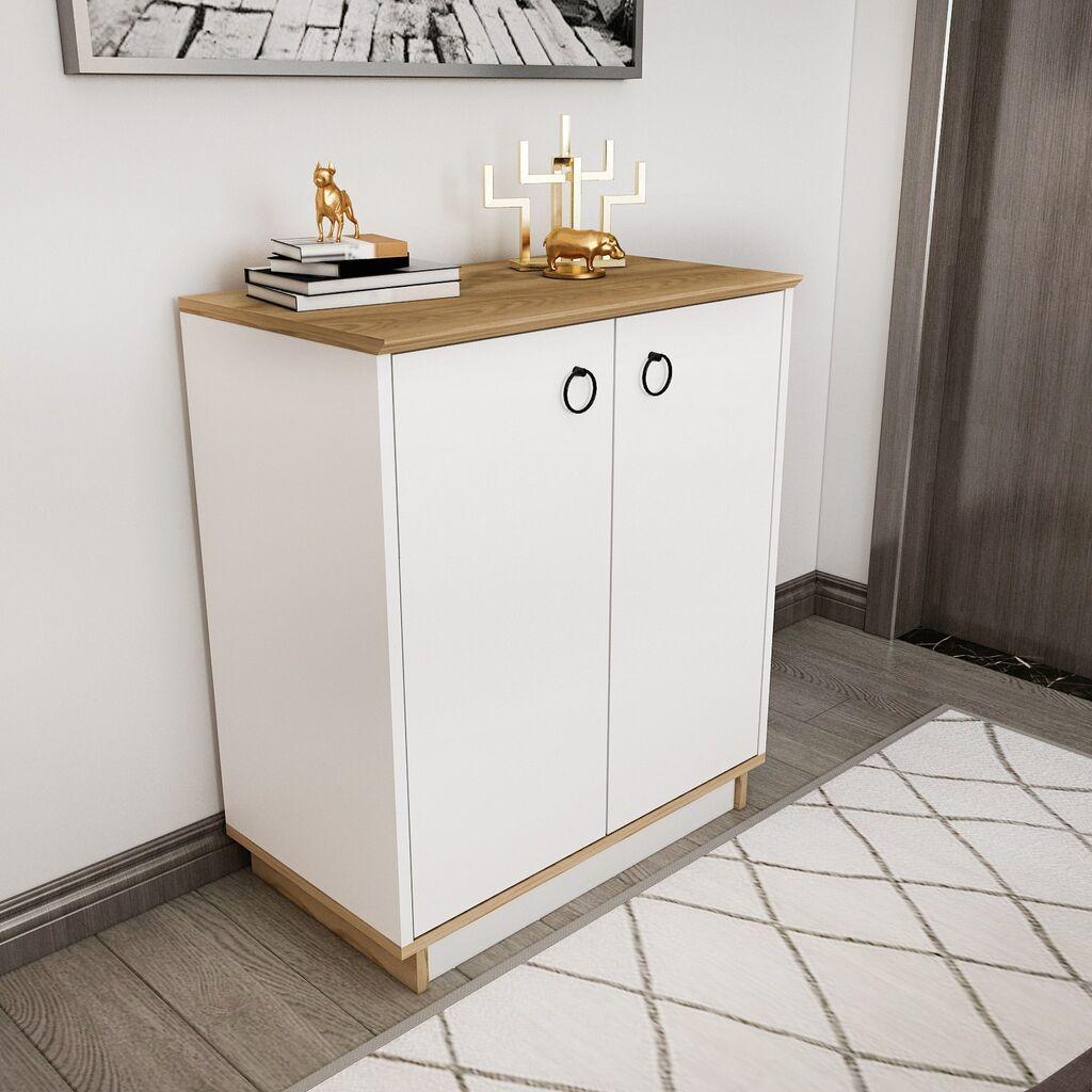 Hanah Home Console Nuanse, 72x83.1x42 см, бел даб