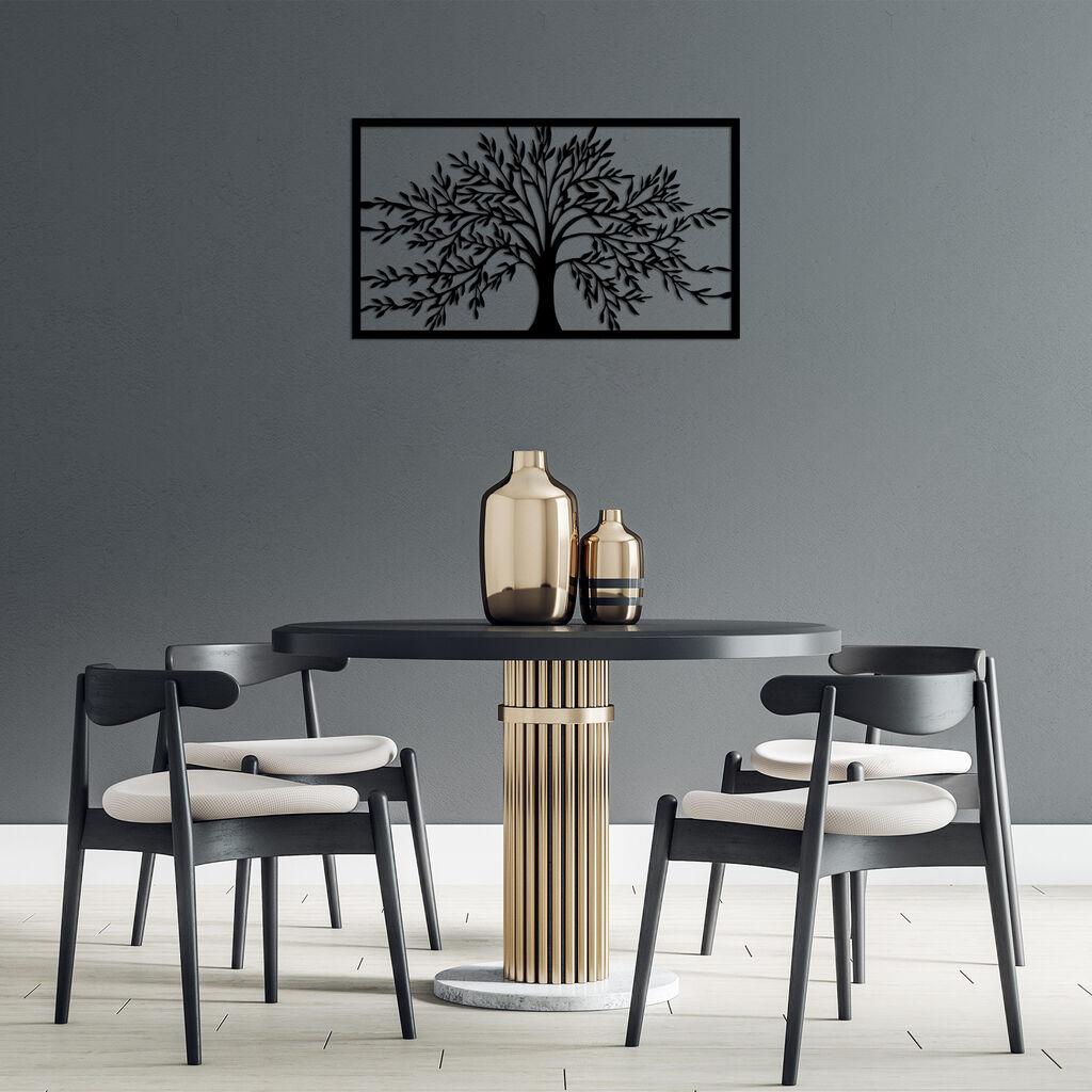 Wallity dzидна декорација Монументално дрво, 40 x 70 см, црна