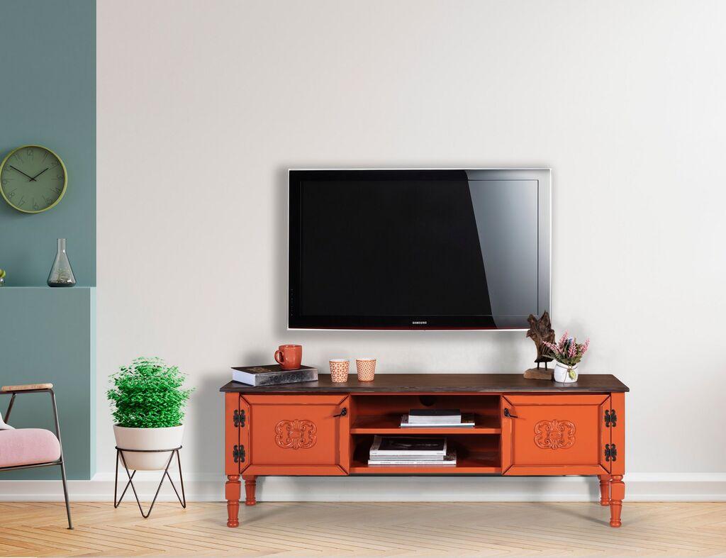 ТВ кабинет Hanah Home Ada, 150x40x50 см, портокалов