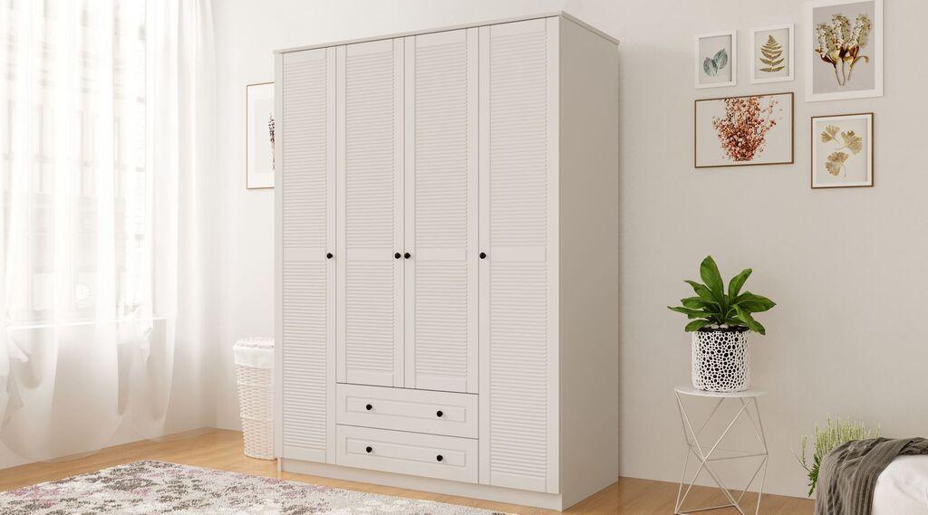 Гардеробер Hanah Home Rb-063, 140x184x52 см, бел