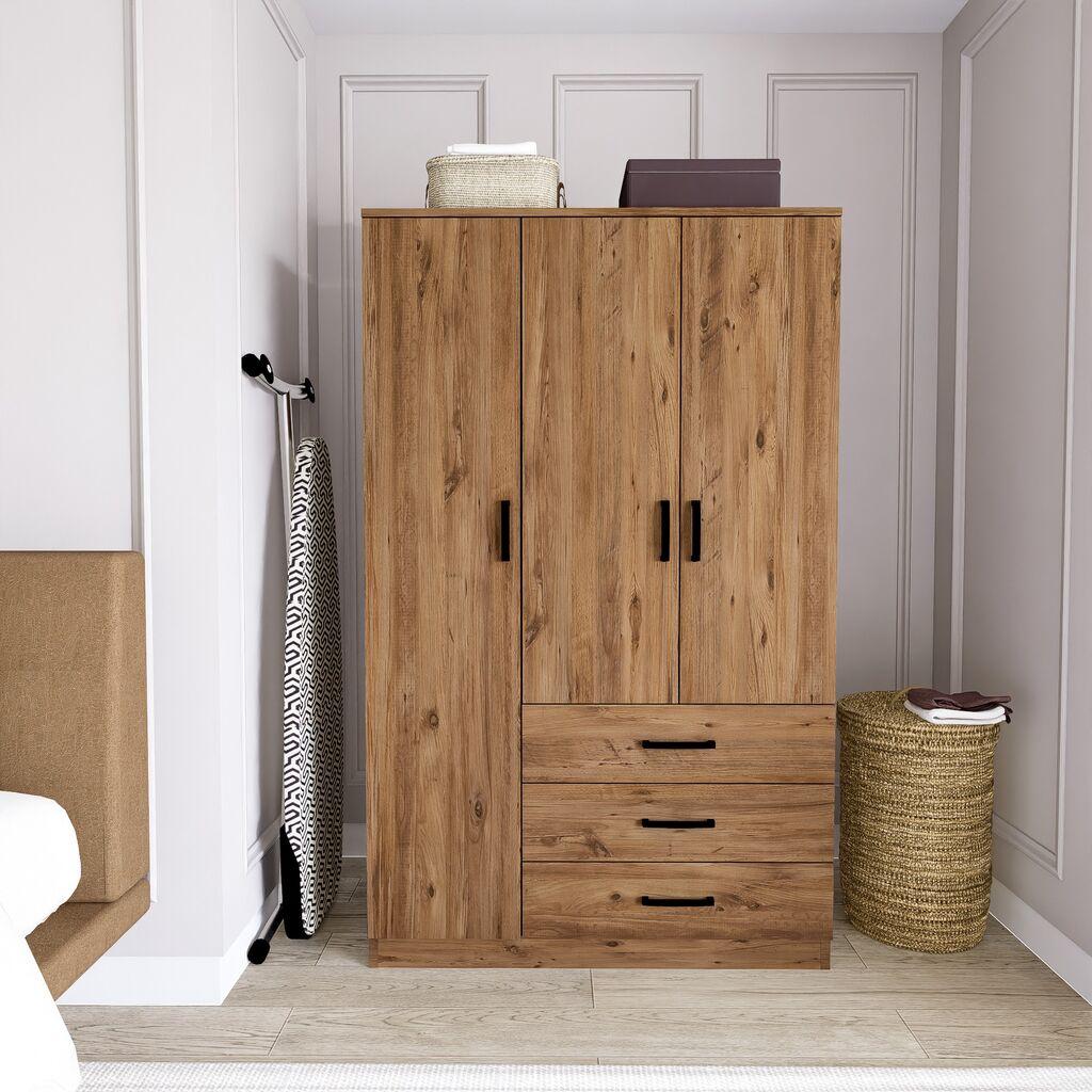 Гардеробер Hanah Home Easy 1600-56, 90x174,8x47 см, кафеава