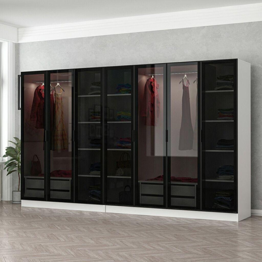 Гардеробер Hanah Home Kale 6666, 315x190x52 см, бел