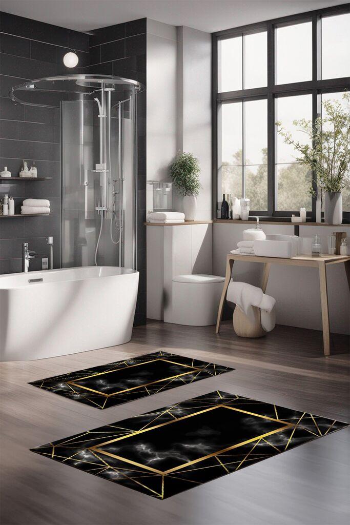 Комплет подлоги за бања L'essentiel Maison CT-5079, 2 парчиња, бели