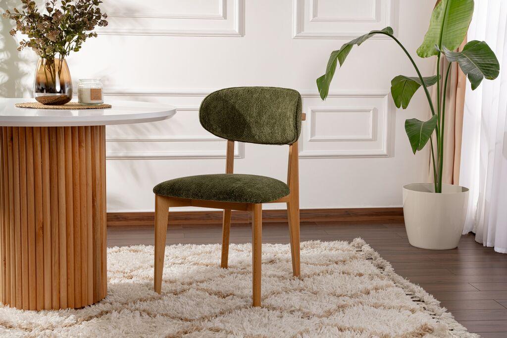 Комплет трпезариски столчиња Hanah Home Lionte, 2 парчиња, светло зелена боја