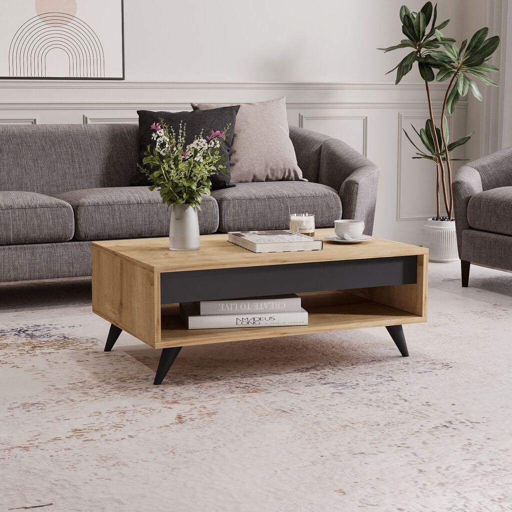 Маса Hanah Home Club Century, 90x38x60 см, дабова боја