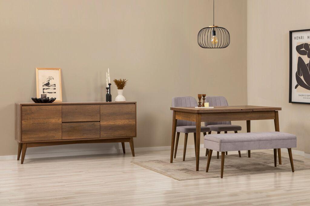 Трпезариски сет Hanah Home Vina 02 1048, сив