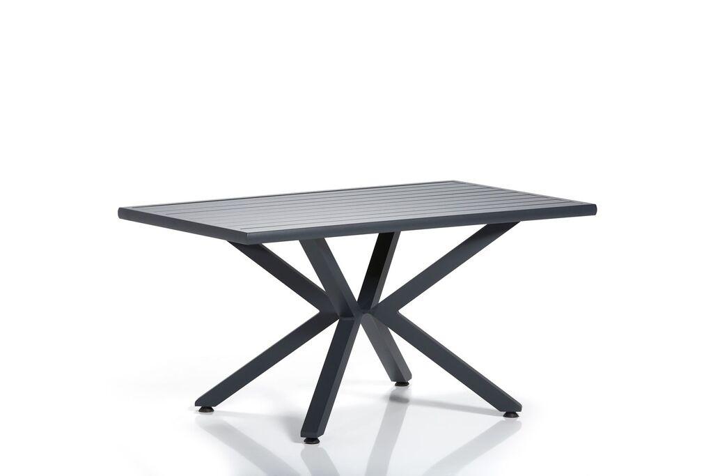 Градинарска маса Hanah Home Sydney 1, 155x78x95 см, сиво-црна