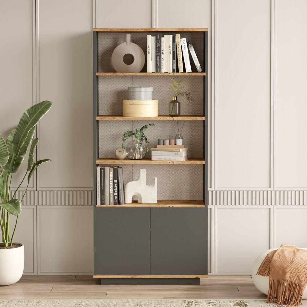 Полица за книги Hanah Home FR16-AA, 75x168,3x26,8 см, кафеава