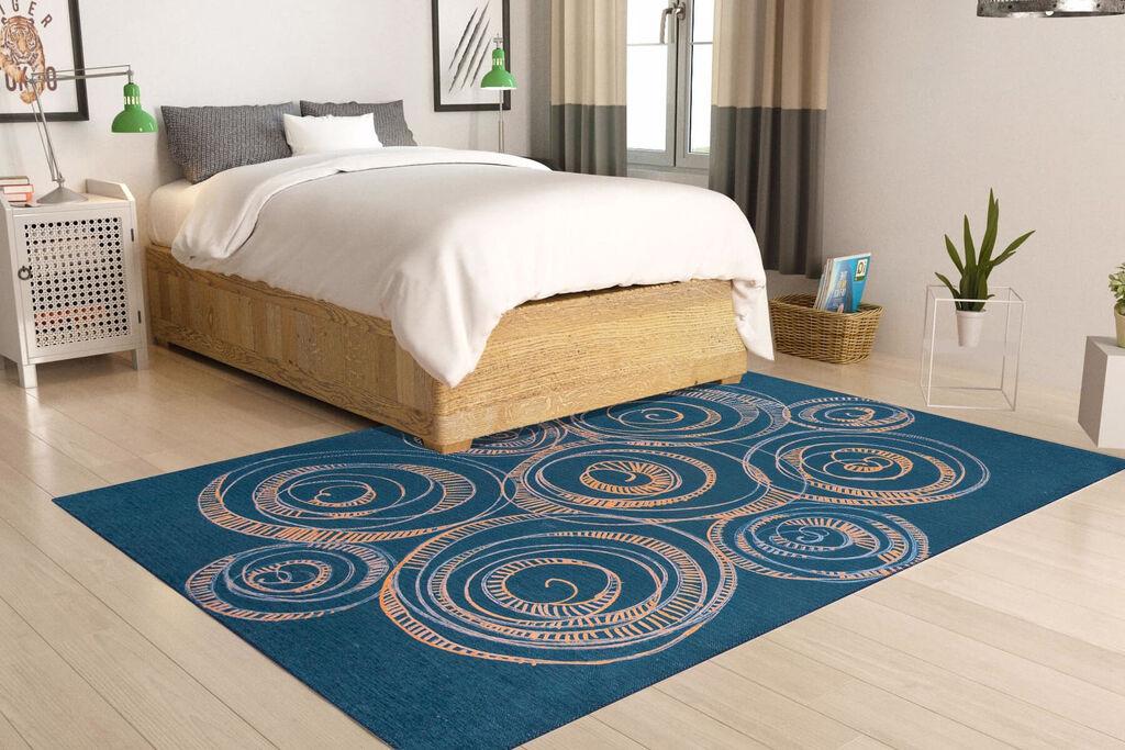 Conceptum Hypnose тепих Ada Gonul Chenille 302, 75x230cm, темно сина