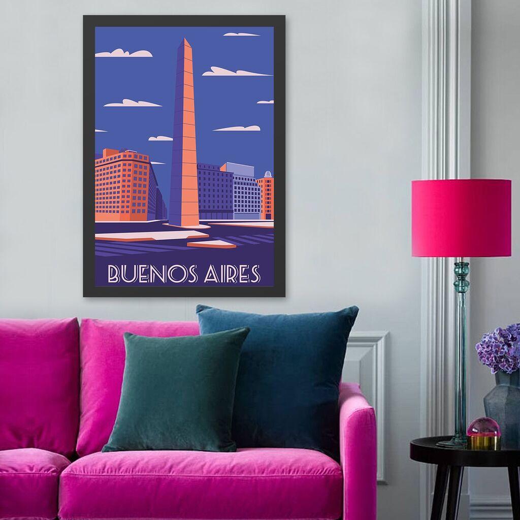 Слика во рамка „Валити", Буенос Аирес, 55x75 см