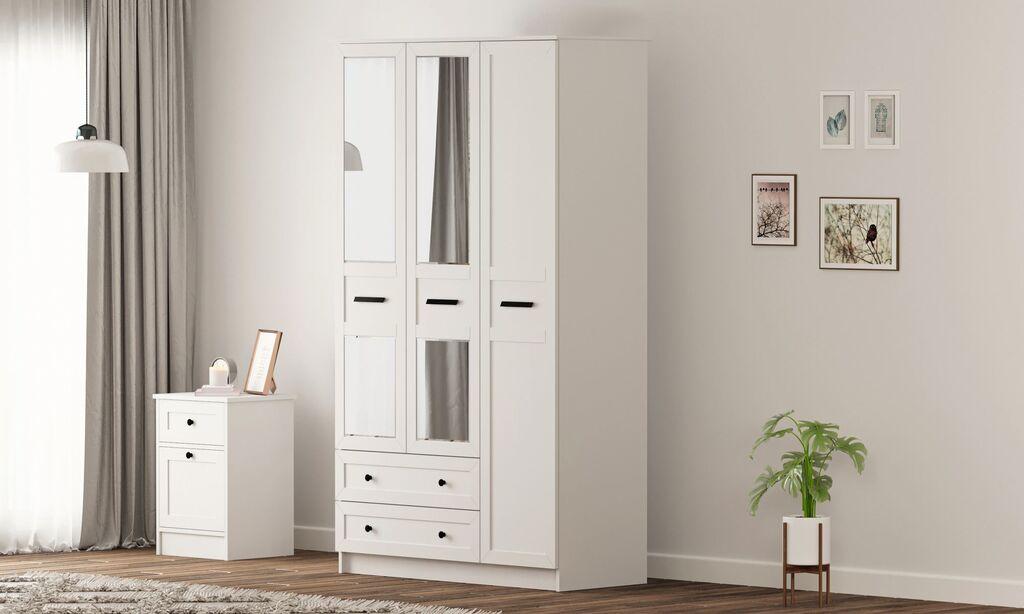 Гардеробер Hanah Home Rb-168-01-008, 105x184x52 см, бел
