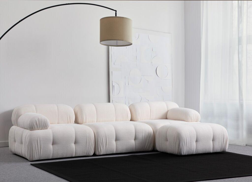 Аголна гарнитура Atelier del Sofa Petite, 290x160 см, бела