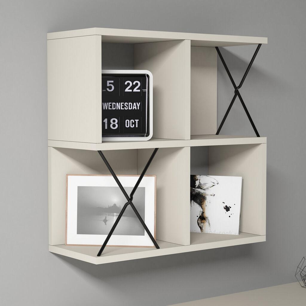 Hanah Home dzидна полица Extra, 60x60x24 см, кремаста