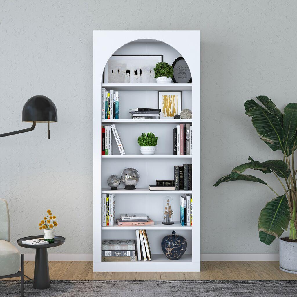 Полица за книги Hanah Home HC116 - 3142, 80x180x31,5 см, бела
