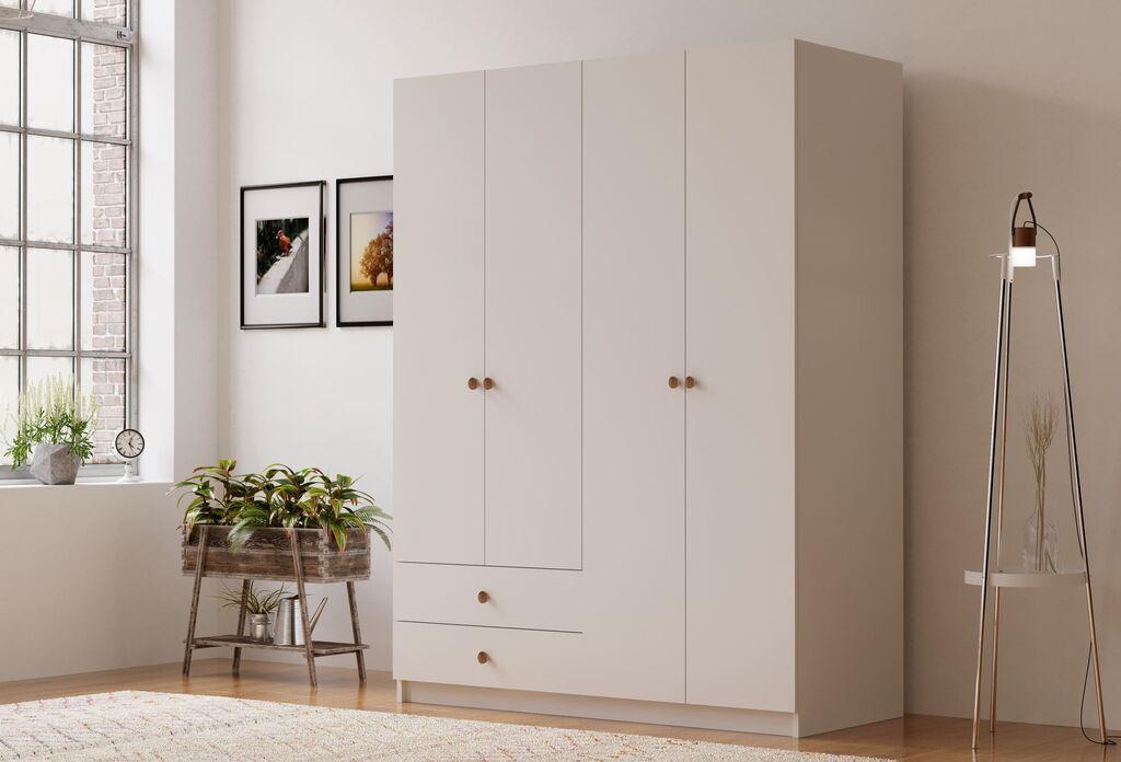 Гардеробер Hanah Home Rb-067, 120x180x45 см, бел