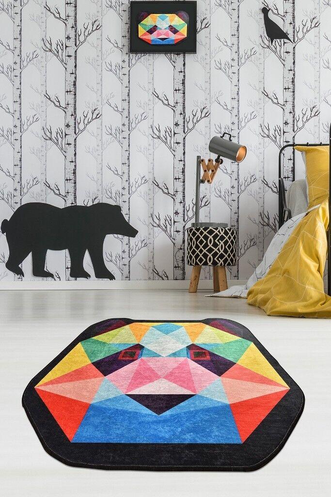 Conceptum Hypnose Carpet Enjoy Panda, O140 cm, Шарена