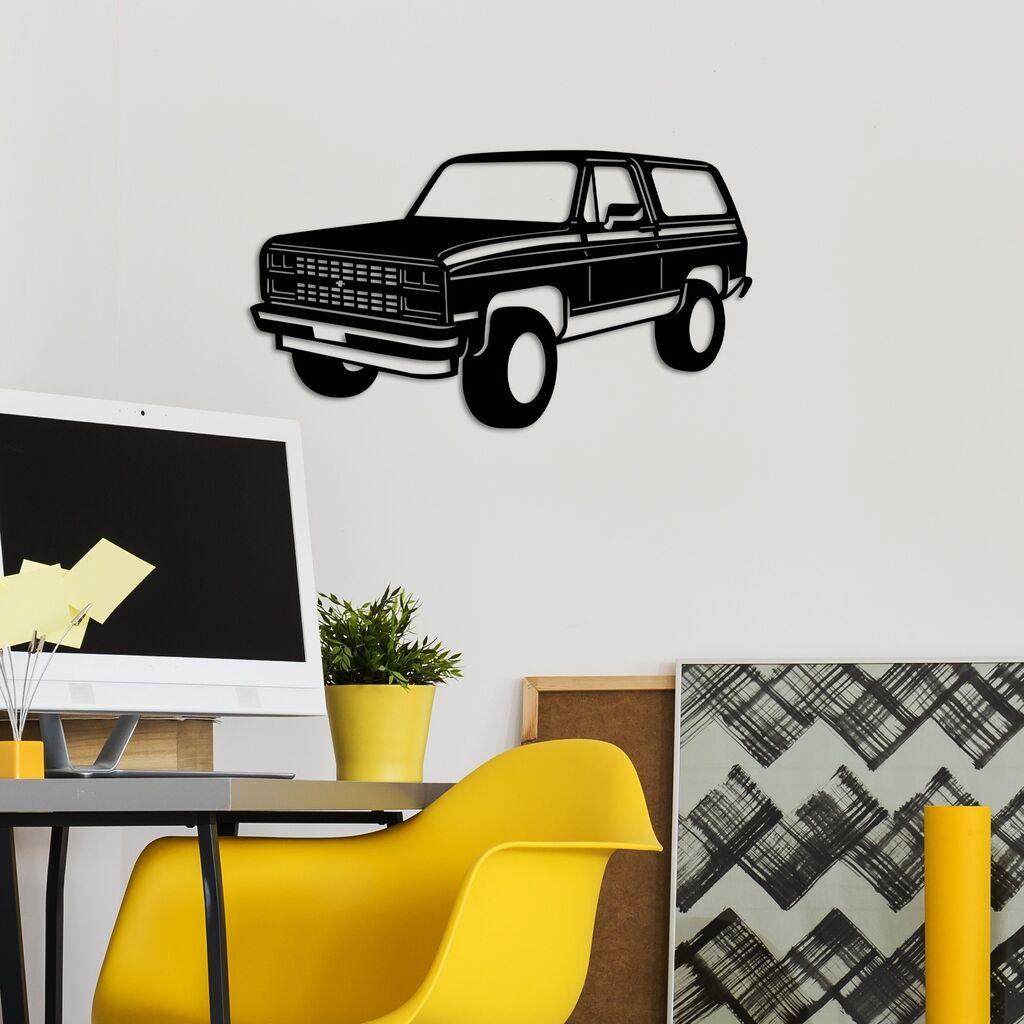Wallity декорација за dzид Chevrolet K5 Blazer, 60 x 33 см, црна