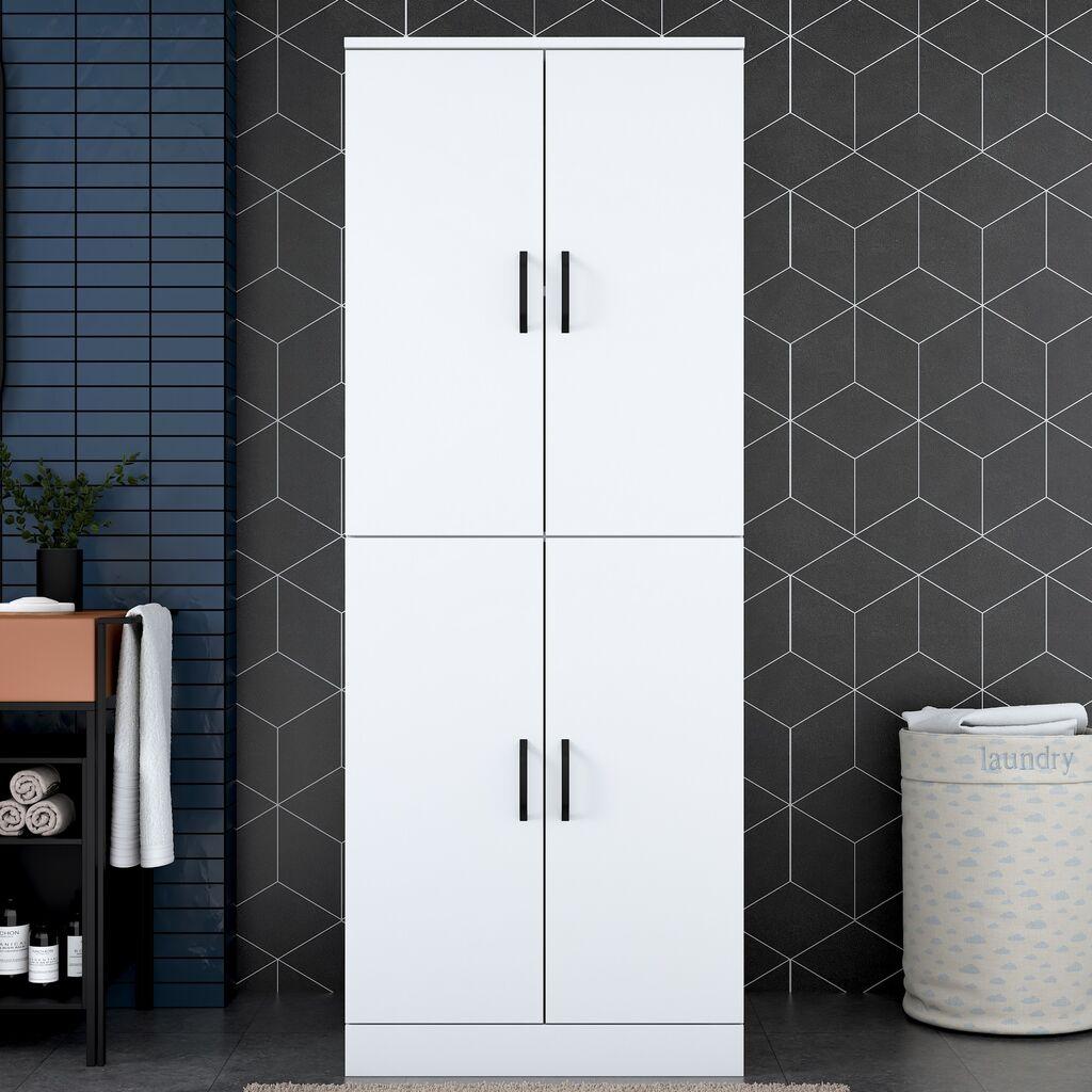 Hanah Home Кабинет За Машина За Перење 70X181,8X72,5 Cm Бела