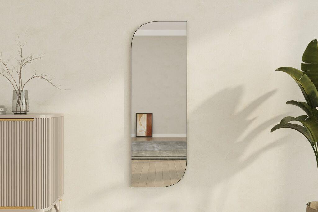 Hanah Home Плакар со огледало 40X120X2,2 Cm Црна