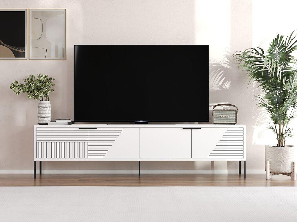 Комода за телевизор Hanah Home, 180x45x30 см, бела