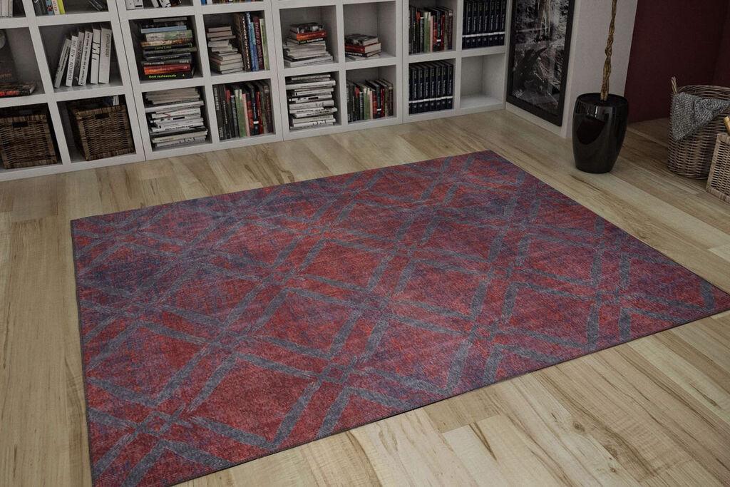 Conceptum Hypnose тепих Dorian -AL 57, 150x230 cm, сиво-црвен