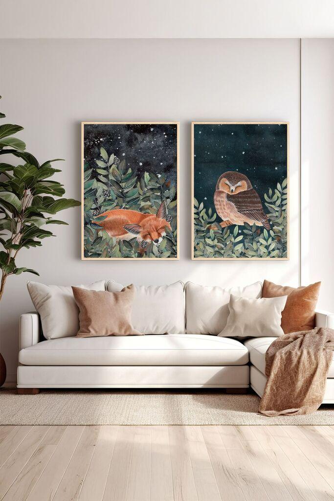 Wallity врамена слика Ersy2Limodel33, 33x48 см, 2 дела