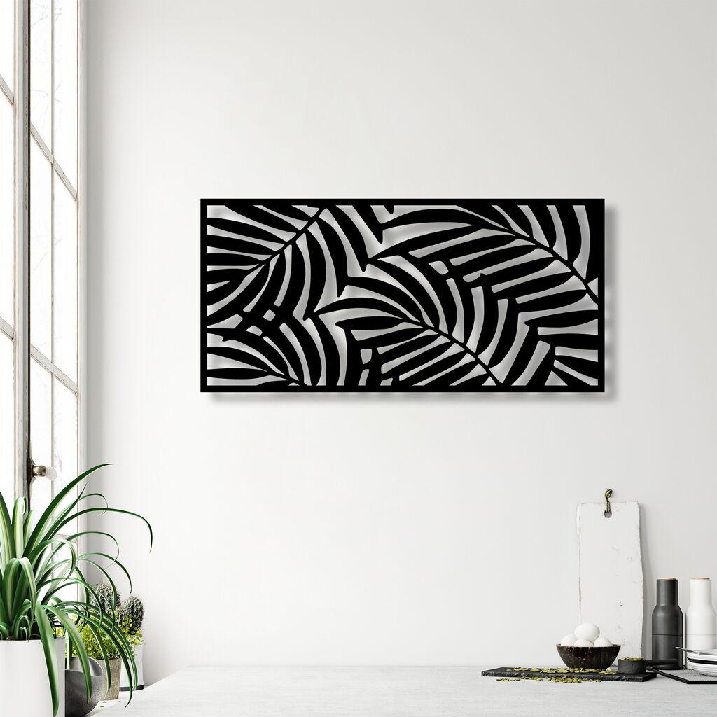 Wallity панел за декорација на ѕид 4, 100x48 см, 1,5 мм, црна