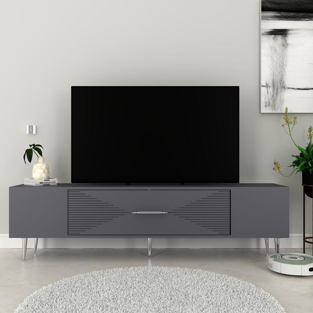 Комода за телевизор Hanah Home Dekol1, 150x48,2x29,6 см, сива