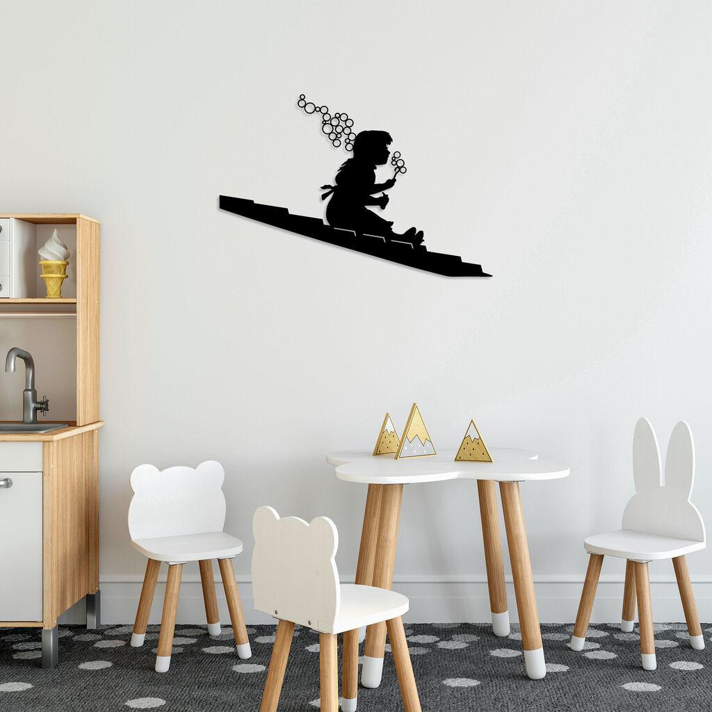 Wallity dzидна декорација Banksy - 3, 47 x 70 см, црна