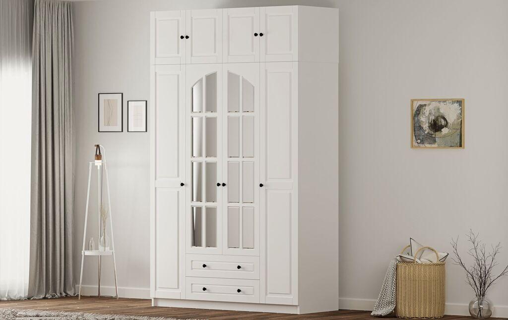 Гардеробер Hanah Home Rb-185-12, 140x240x52 см, бел