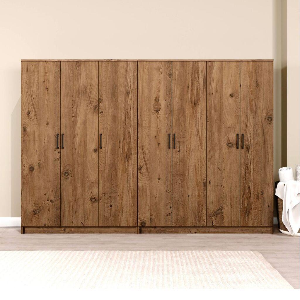 Гардеробер Hanah Home Kardelen 1600-117, 280x180x51.8 см, , кафеава