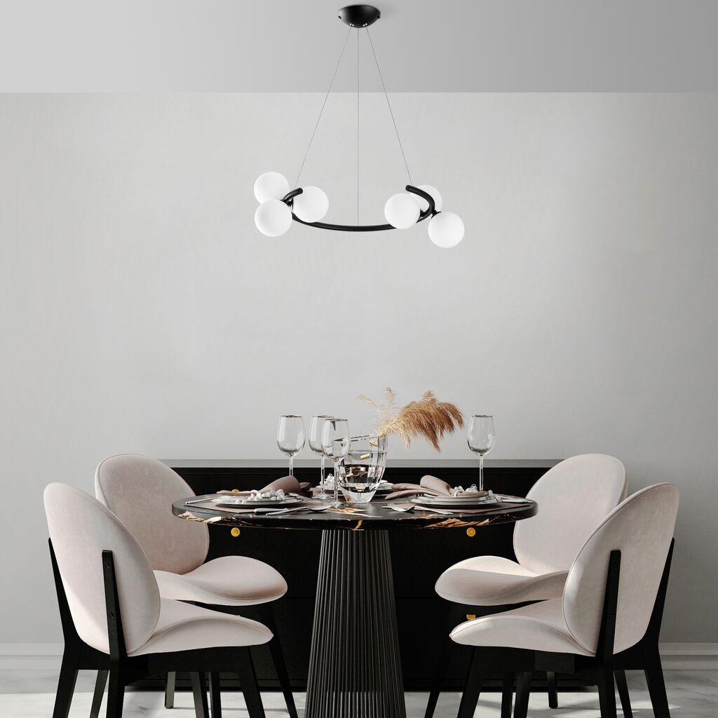Opviq Luster Luminar-14145, 55x50x115cm, IP20, црно-бело