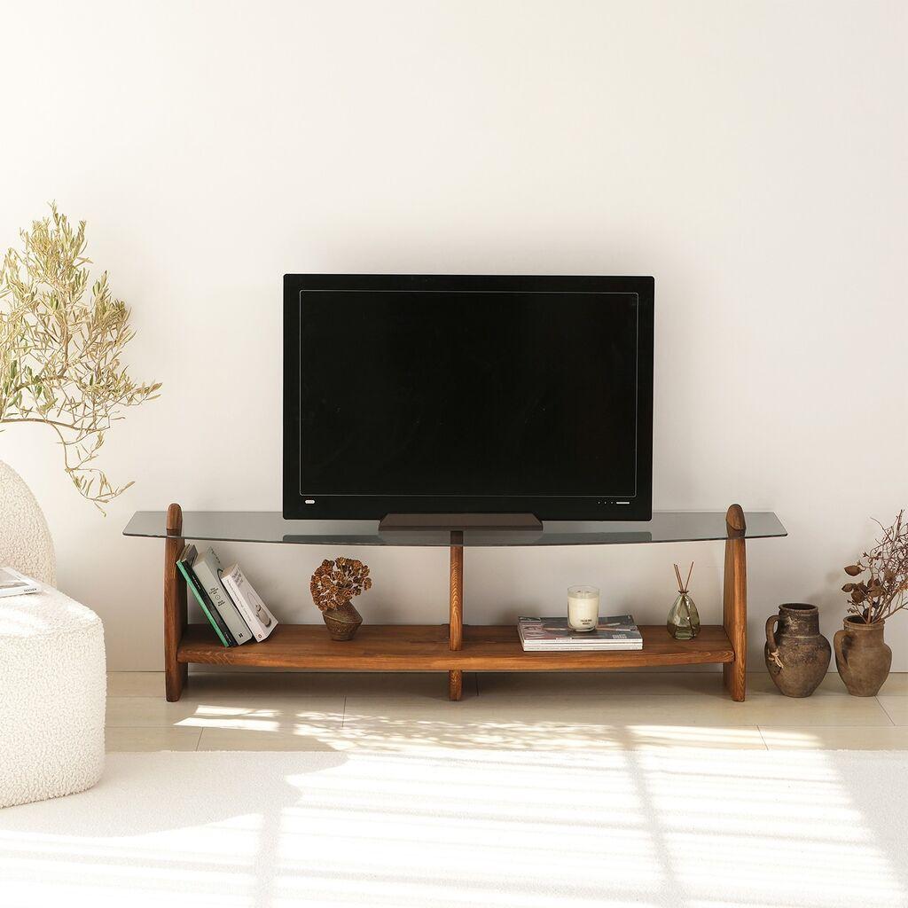 Hanah Home TV Comfort Surf, 160x45x35 см, костенливо-сива