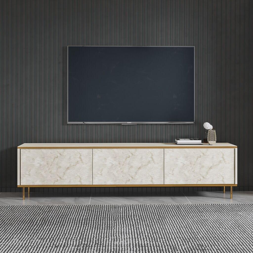 ТВ кабинет Hanah Home Imaj, 180x45.2x35 см, крем боја