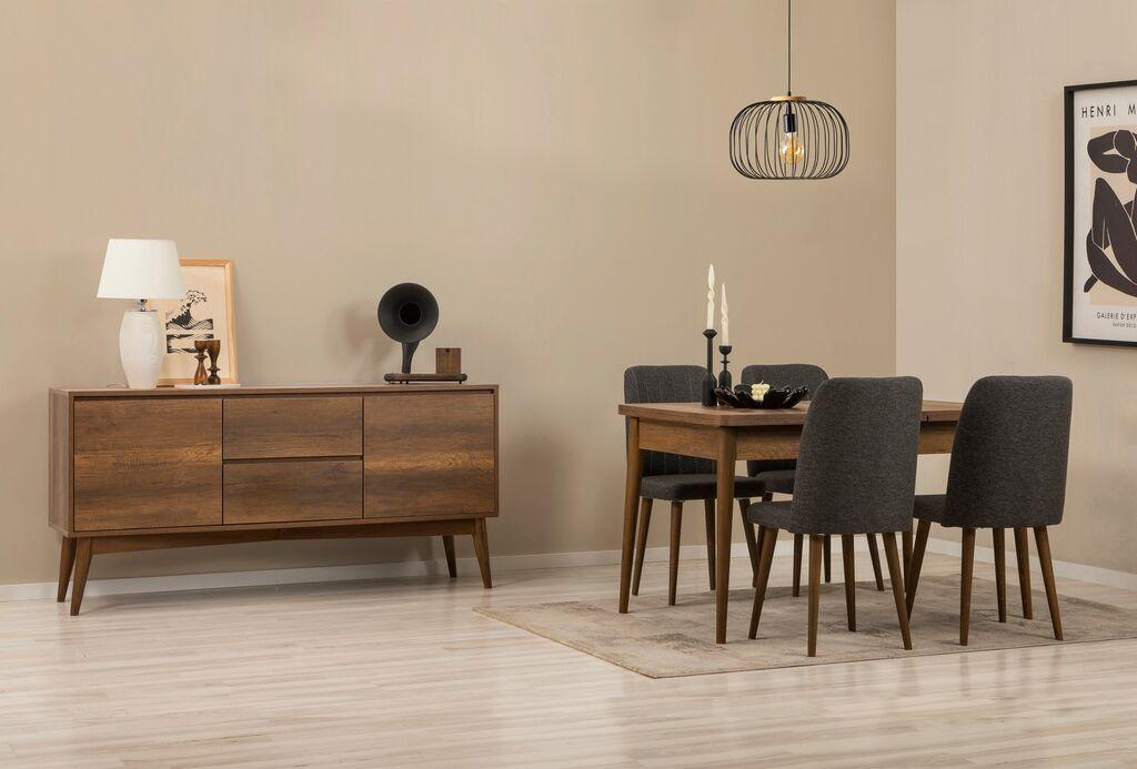 Трпезариски сет Hanah Home Vina 01 1053, антрацит
