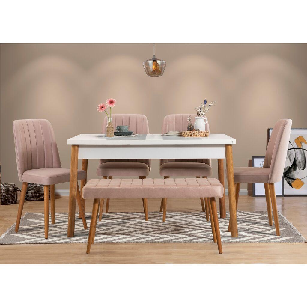 Трпезариски сет Hanah Home Costa 0900-2 AB, 6 парчиња, крем боја