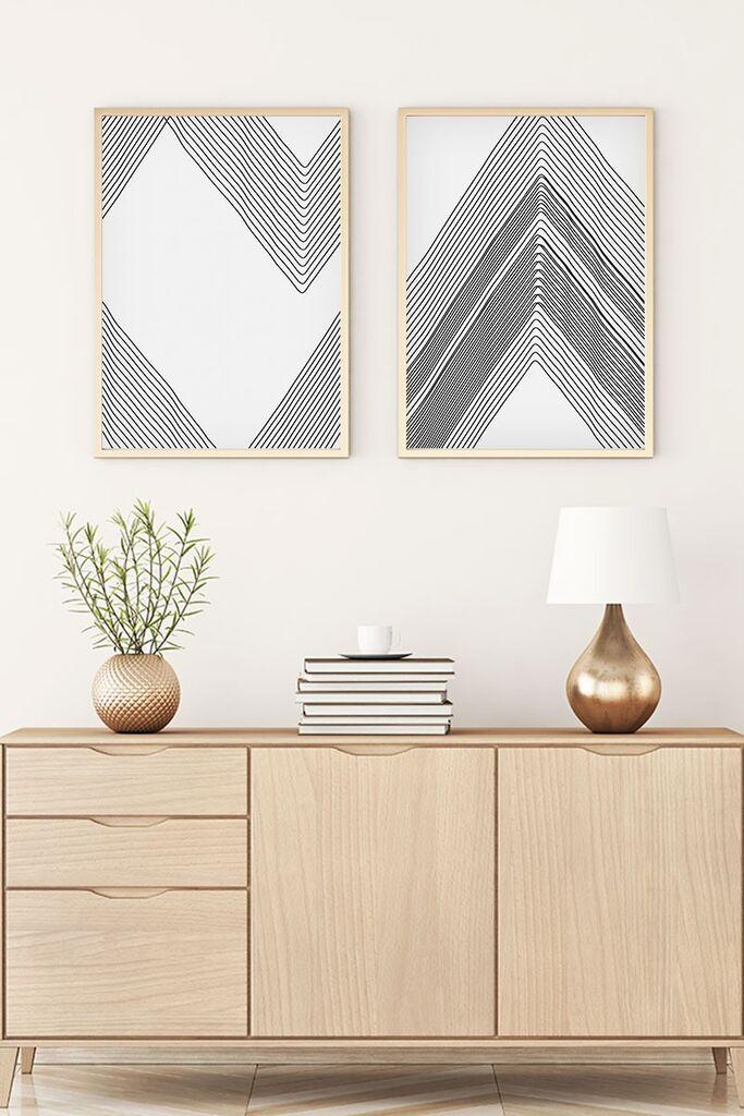 Слика во рамка Wallity Huhu74, 35x50 см, 2 дела