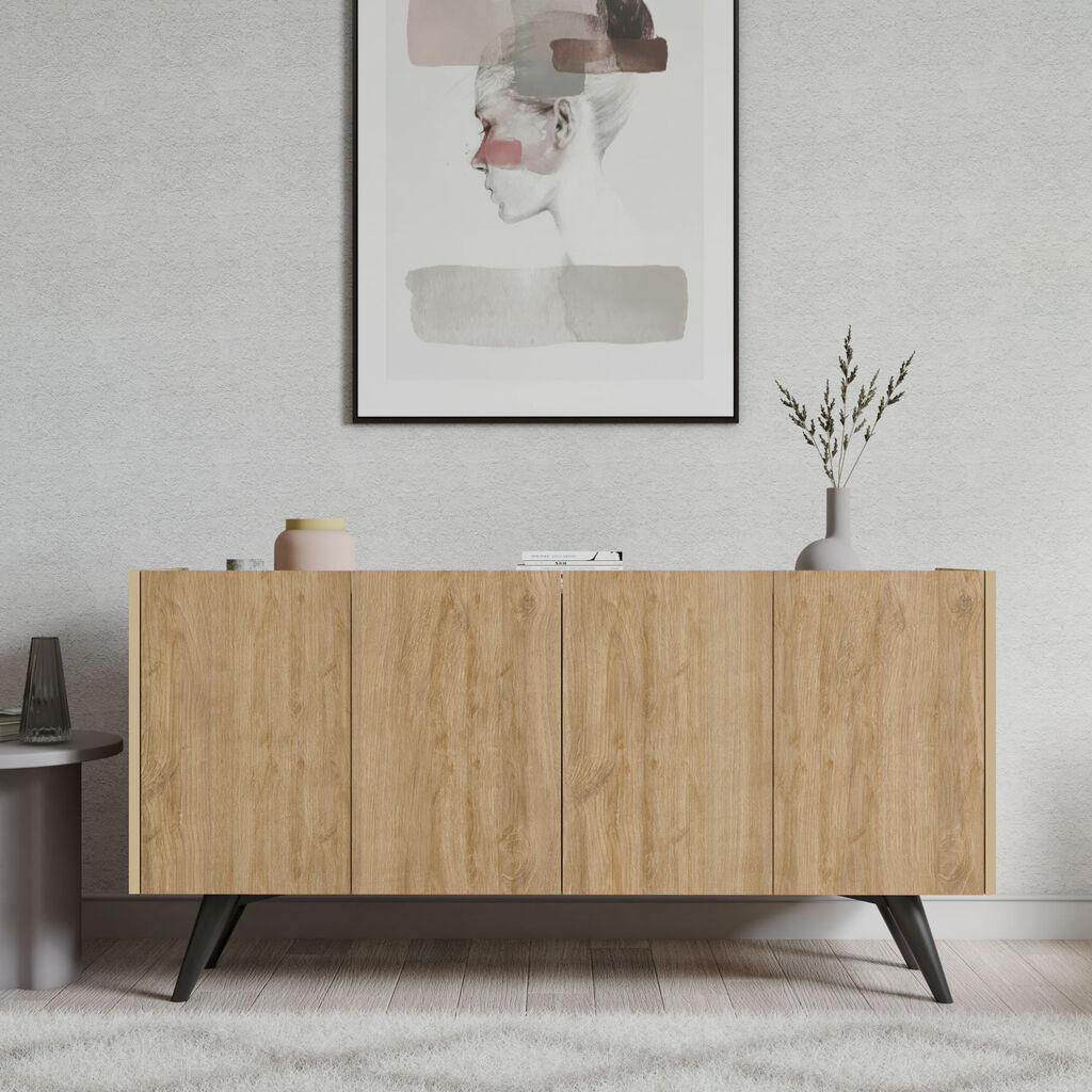 Конзолна маса Hanah Home Pekin, 150 x 76 x 40 см, даб