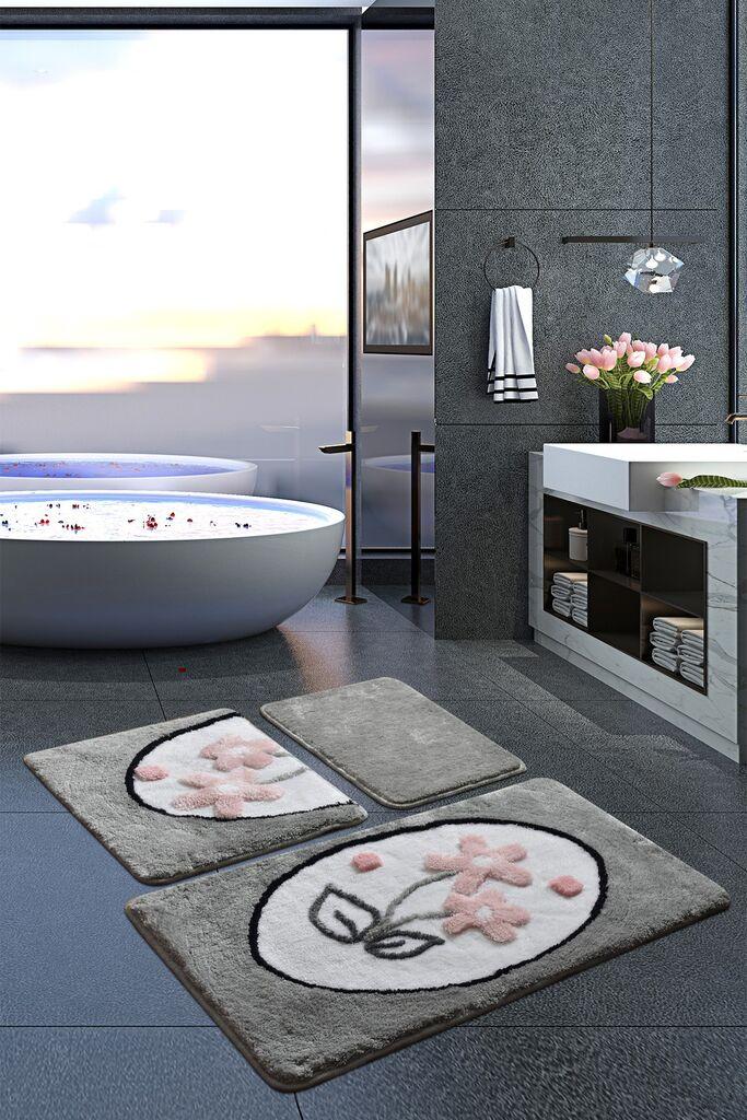L'essentiel Maison Сет од 3 килими за бања Шарени